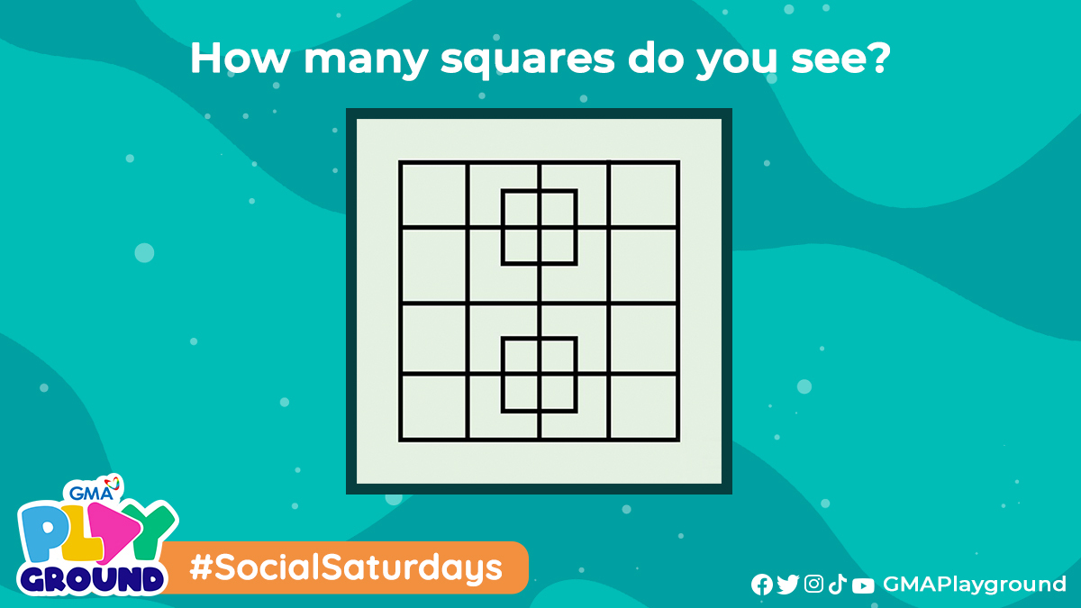 GMAPlayground's tweet photo. Tawagin na ang buong pamilya! Ilang squares nga ba ang inyong nakikita? ๐ค๐ฒ
#FriYayFunDay | #GMAPlayground https://t.co/aiPP13a7Jh