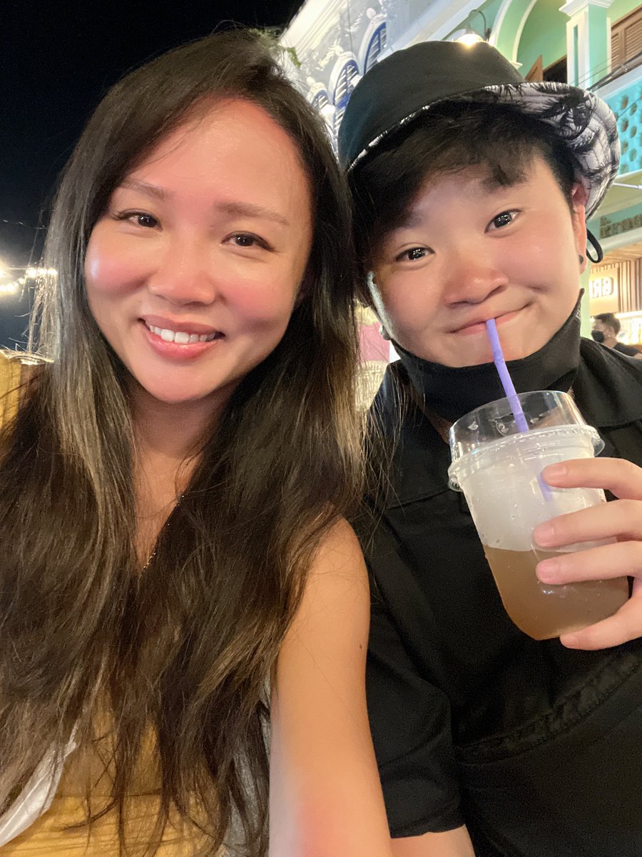 can you believe we finished a pushcart of liquor at night market and the guy had to close his stall? 😂😂😂