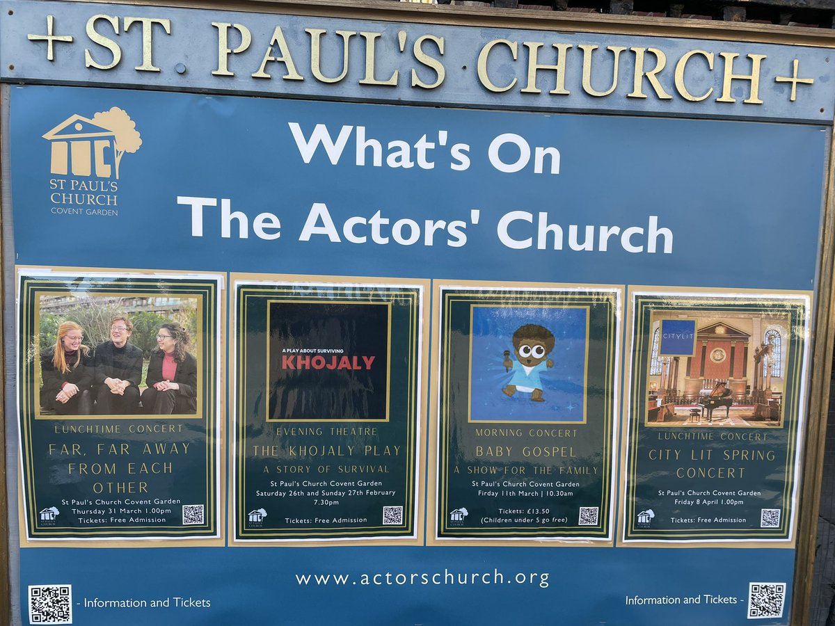 Opening tonight and all tickets sold out for the first night!!! Tickets still available for other nights. 26-27 feb <a href="/actorschurch/">The Actors’ Church</a> 1-5 march <a href="/TheUnionTheatre/">The Union Theatre</a>