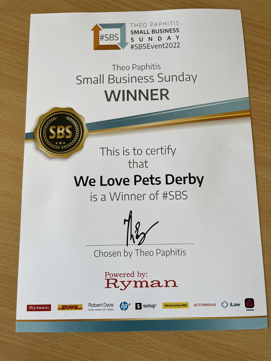 Buzzing after a great day at #SBS2022 yesterday and meeting Theo Paphitis. Can’t wait to see our official photo with him!! #SBSwinner