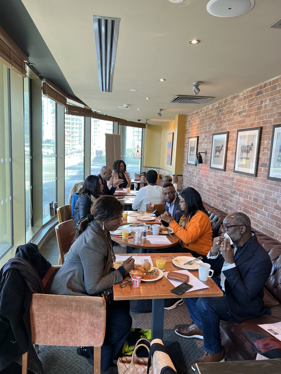 Our #delegates enjoying the tasty food provided by <a href="/BeefeaterLondon/">beefeaterlondon</a> #BlackOwnedBusiness #BBUK