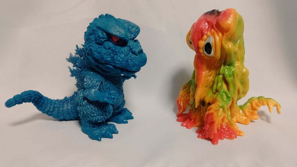 【限定】デフォリアル　ゴジラ対ヘドラ　ブルマァクカラーセット ゴジラ対ヘドラ」 ブルマァクカラーセット