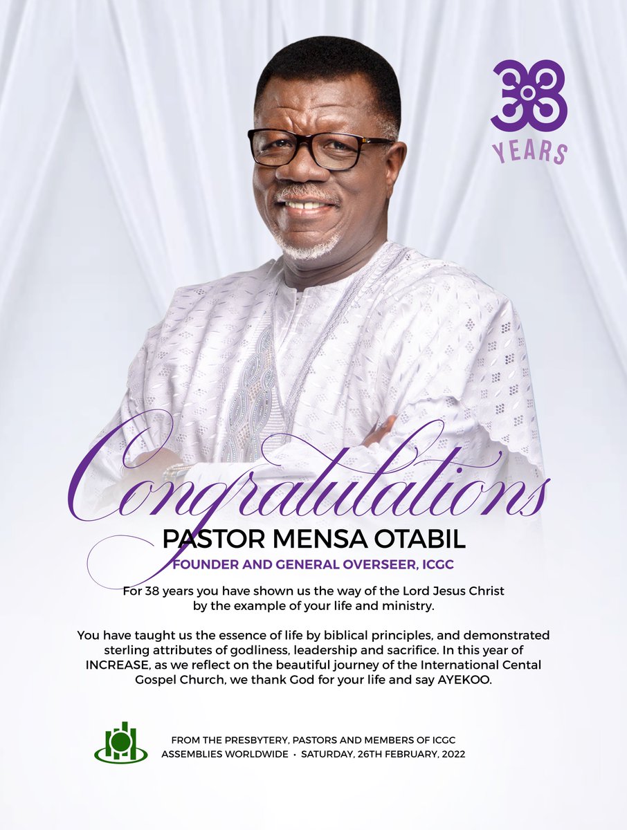 Happy 38th Anniversary to us! #WeAreICGC