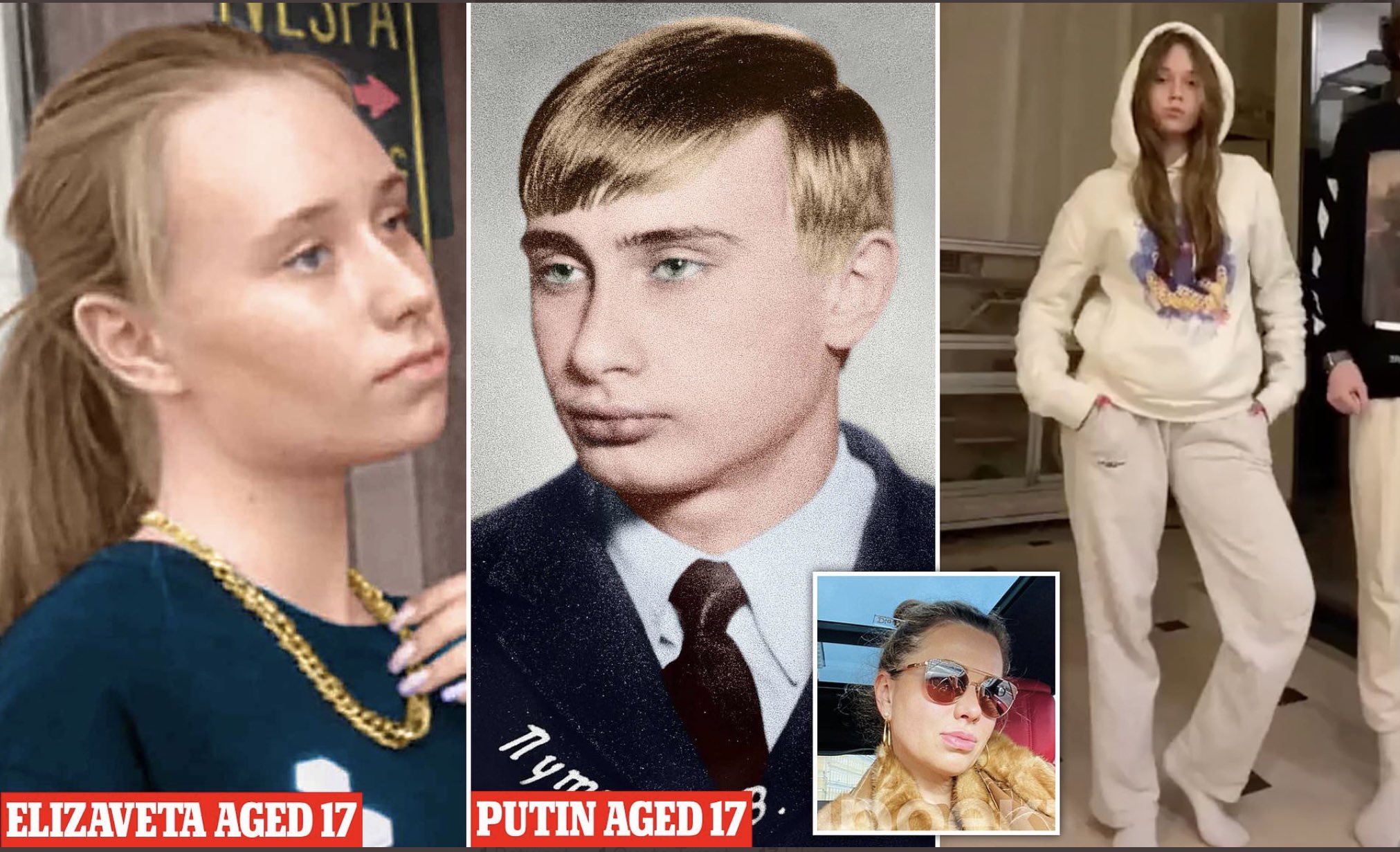 Путин в виде девушки