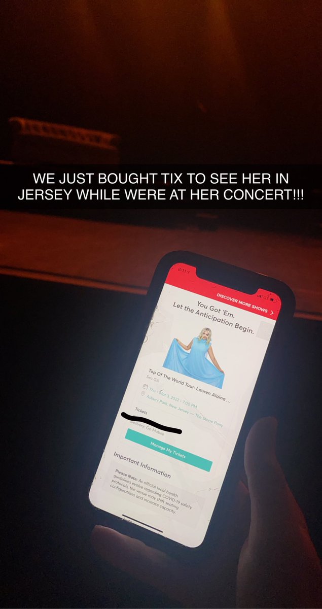 is brandon okay 💙 (@brandonbirn) on Twitter photo FINALLY GOT TO SEE <a href="/Lauren_Alaina/">Lauren Alaina</a> FOR THE FIRST TIME IN 2 1/2 years. Literally had the best time. I don’t think I’ve been this happy in a really long time. Had so much fun that I made the decision to buy tix to see her in NJ! See u next week LA❤️ FINALLY GOT TO SEE <a href="/Lauren_Alaina/">Lauren Alaina</a> FOR THE FIRST TIME IN 2 1/2 years. Literally had the best time. I don’t think I’ve been this happy in a really long time. Had so much fun that I made the decision to buy tix to see her in NJ! See u next week LA❤️