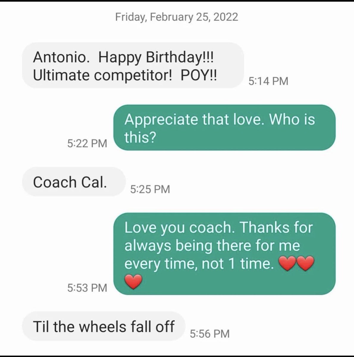 It’s former Tiger Antonio Burks’ 42nd birthday today. He shared this text he got from John Calipari. 

Whatever your opinion of Cal may be — it says a hell of a lot about him that he’s still checking in with guys who played for him a school + 18 years ago.