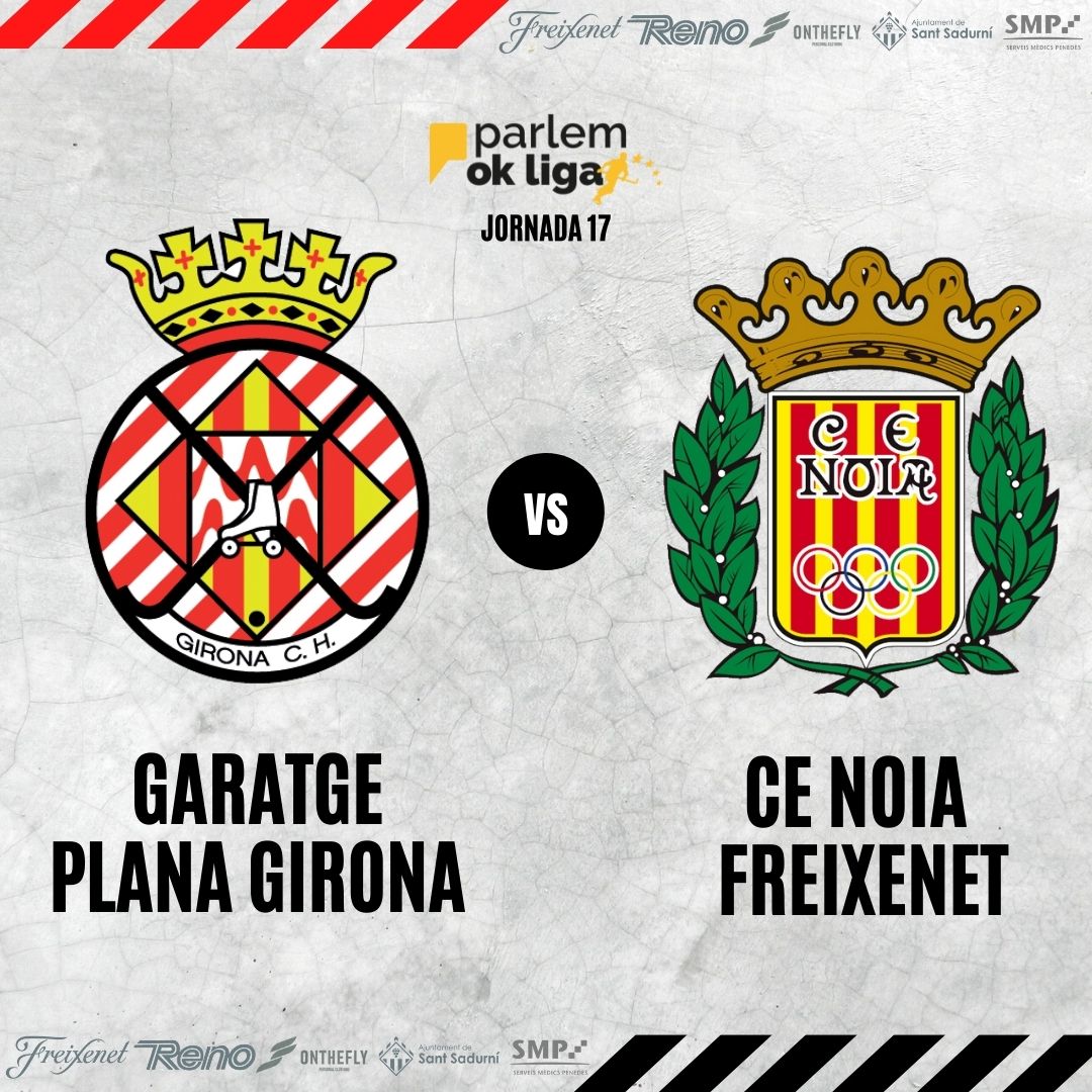 🔴 DIA DE PARTIT 🔴

GARATGE PLANA GIRONA
🆚️ CE NOIA FREIXENET

🏆 J17 #ParlemOKLiga 
📅 26/02/2022
⏰ 18 h
📍 Pavelló de Palau 2
📺 okliga.tv 
📻 <a href="/radiosantsa/">Ràdio Sant Sadurní</a>

💻Llegeix la prèvia al web 
cenoia.com/el-noia-freixe…

Som-hi Noia! 🖤❤
#somADNoia 
#SantSadurní