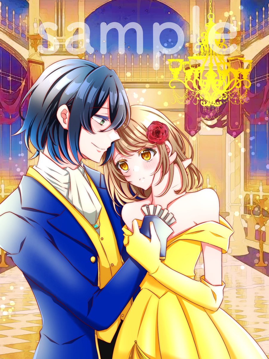 丁寧塗り・腰上構図背景指定で描かせて頂きました。 キラキラ