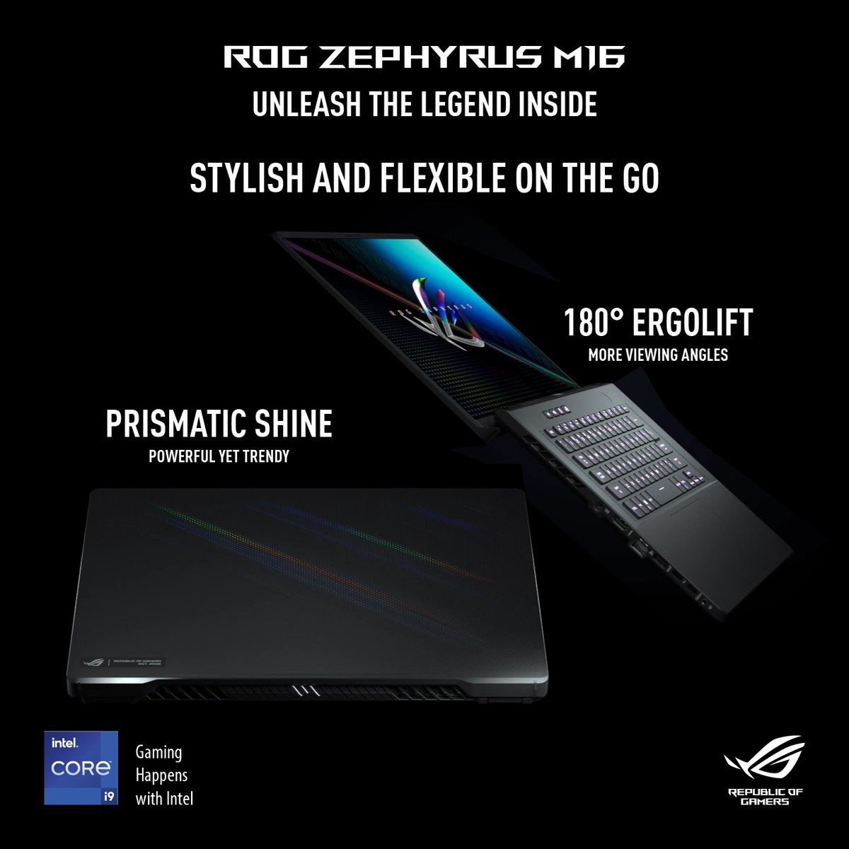 ASUS_ROG_ID's tweet image. Buka lebih banyak sudut pandang dengan engsel ErgoLift 180 °.

Zephyrus M16 memungkinkan kamu untuk membalik layar sepenuhnya, sehingga mudah untuk berbagi dengan grup atau mendapatkan sudut yang sempurna untuk dirimu sendiri.

-UNLEASH THE LEGEND INSIDE-

#ROGID #ROGZephyrusM16