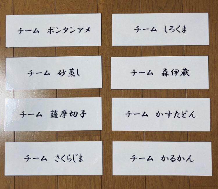 益滿 健太 ちなみに前回大会の即席チーム名はこれ これはこれで味があるんだけど 鹿児島弁ピクトグラムはオシャレな服作りそうなブランドロゴみたいでカッコいい T Co Ocvkrav7wz Twitter