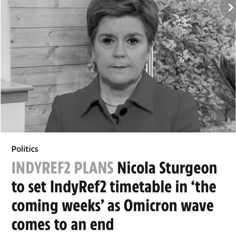 indyscotnews's tweet photo. #withinweeks #nextfewdays
23/1/2022
“Nicola Sturgeon to set IndyRef2 timetable in ‘the coming weeks’ as Omicron wave comes to an end…”
22/3/2019
“The First Minister could offer an update on the timetable of a new independence referendum within the next few days...” https://t.co/XylG8XBUA5