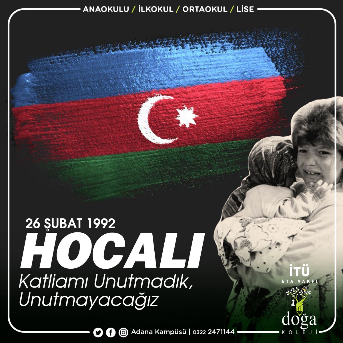 ”Türkiye olarak, Hocalı’daki bu insanlık dışı katliamın acısını her zaman yüreğimizde hissediyor, Azerbaycanlı kardeşlerimizin acılarını paylaşıyoruz.”

<a href="/drhalilgursoy/">Halil Gürsoy</a> 
@hkekilli 
<a href="/NezirUce/">nezir Uce</a>