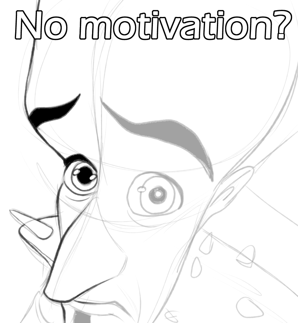 SouthpauzArt's tweet image. I drew me looking at my millions of WIPs