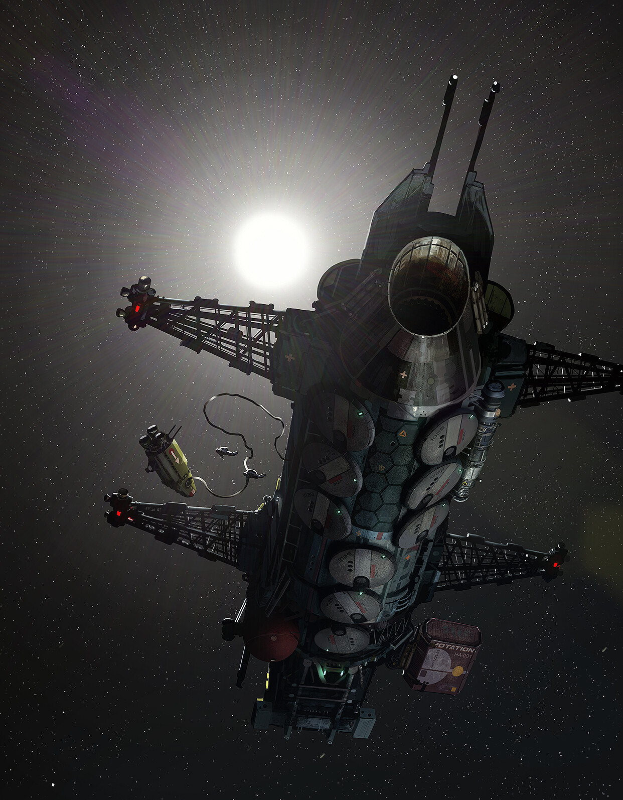 ArtStation - space warship