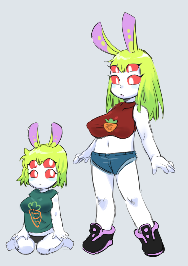 コズミックバニー。幼女・少女ver。あとオマケでつるぺたとちっぱいver差分 