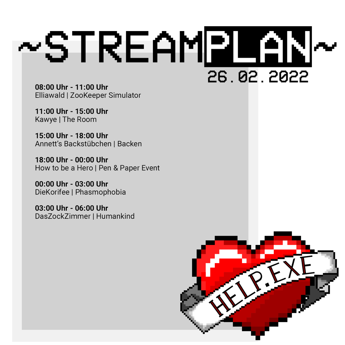 Einen Plan, wir haben einen Plan... Und eigentlich ist der schon längst geändert... Macht euch also bereit für Überraschungen! twitch.tv/helpdotexe #helpdotexe #betterplace