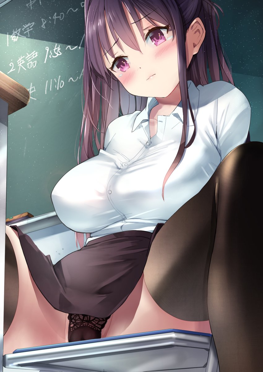 テスト中にムラムラが来ちゃった先生の図 