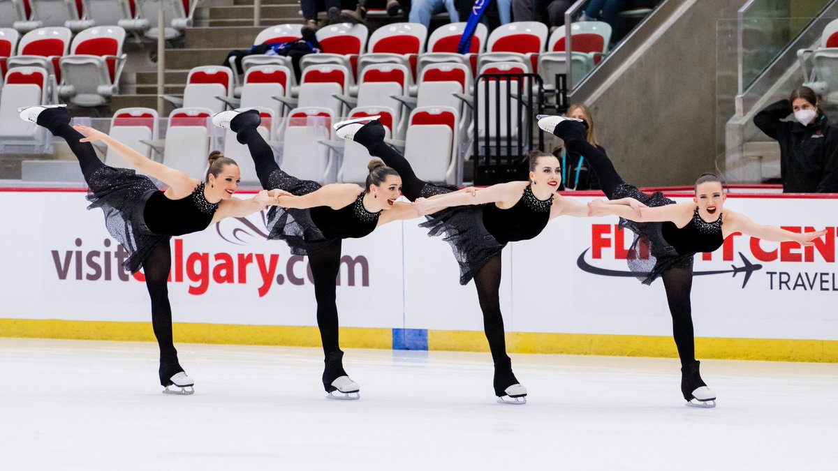 SkateCanada's tweet photo. After the Senior Short Program // Après les seniors - programme court
1. Les Suprêmes, 84.21
2. Nexxice, 79.68
3. Nova Senior, 67.43
📸 @DanielleEPhoto
#Synchro22 #CreatingHistory #CréerlHistoire https://t.co/N47qwE4ftL