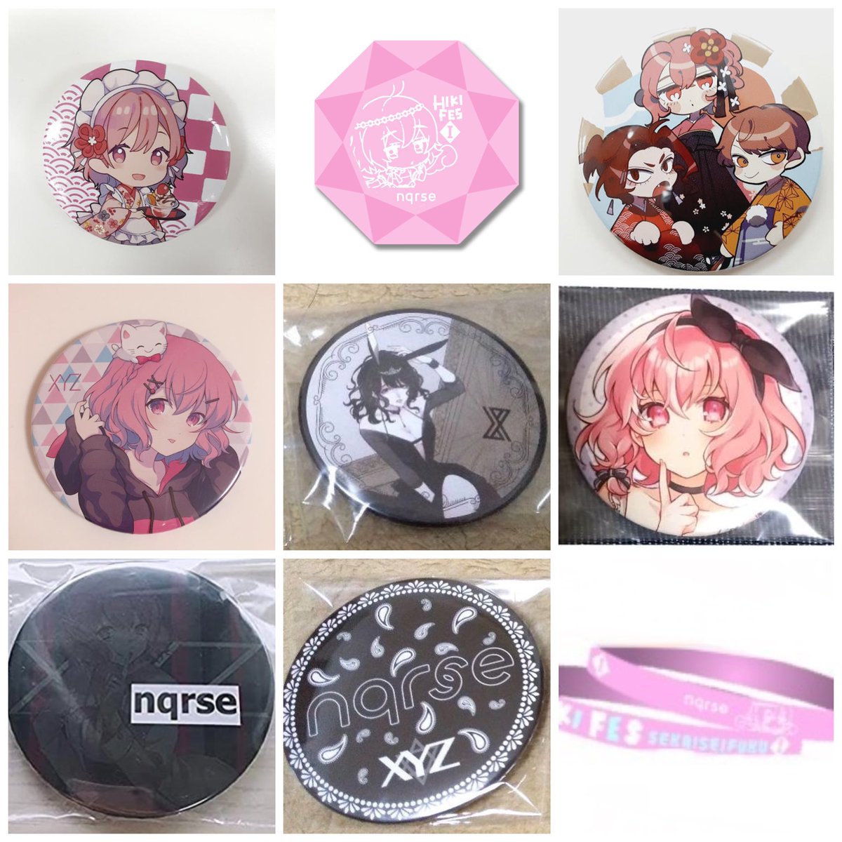 なるせ　アクキー　缶バッジ　セット nqrse なるせ グッズ 缶バッジ アクキー
