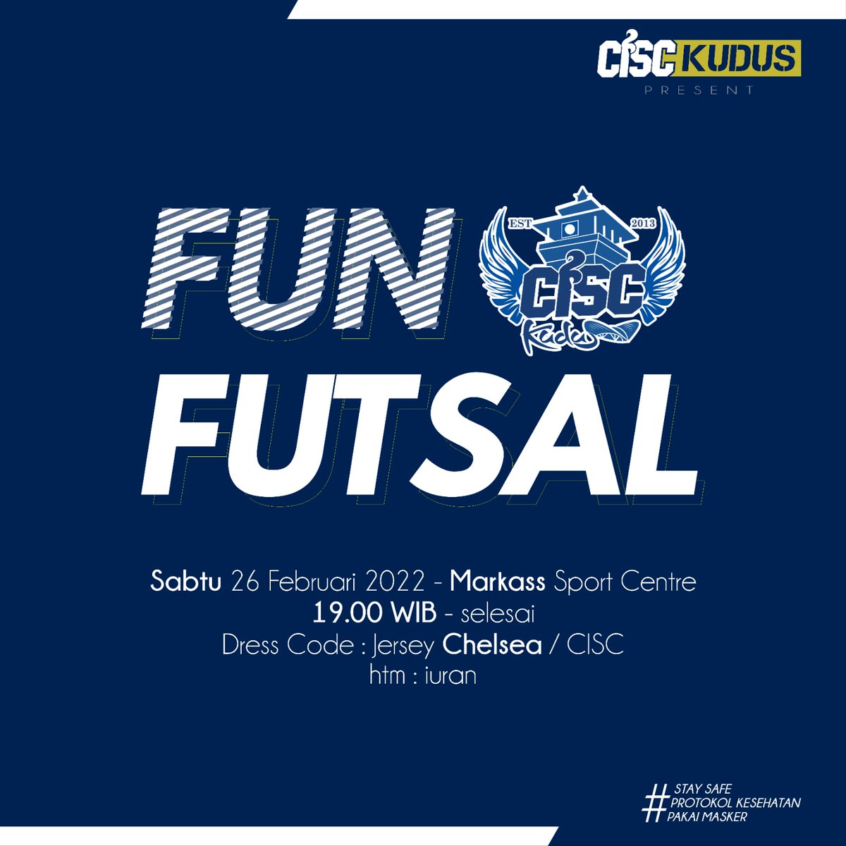 📢📢📢📢

Fun Futsal nanti malam ya masszeee, ramaikannnn!