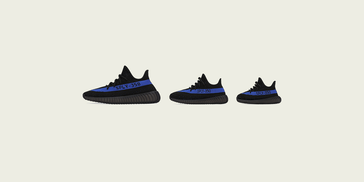 YEEZY BOOST 350 V2 CORE BLACK/ DAZZLING BLUE/ CORE BLACK