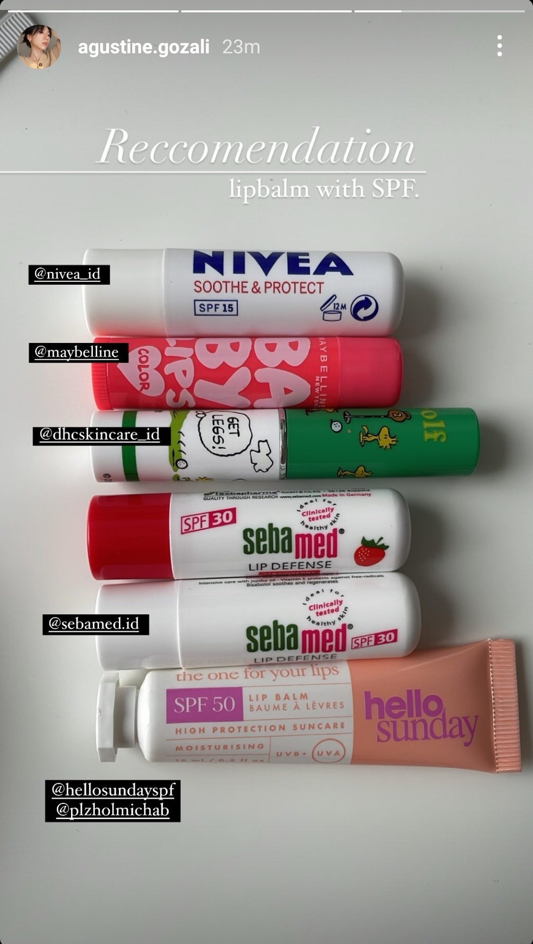 Lip balm ber on sale spf