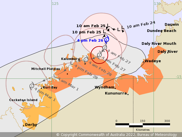 Tropical Cyclone Anika is very slowly approaching the northern Kimberley coast. #Cyclone bom.gov.au/cyclone