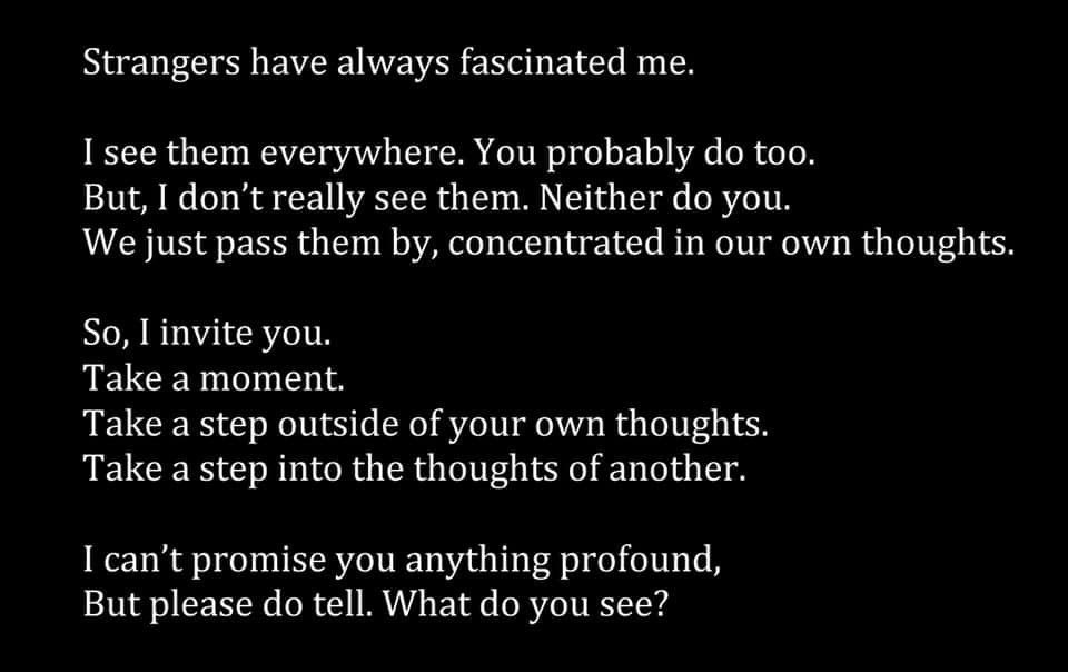 LookAtStrangers's tweet image. #lookatstrangers