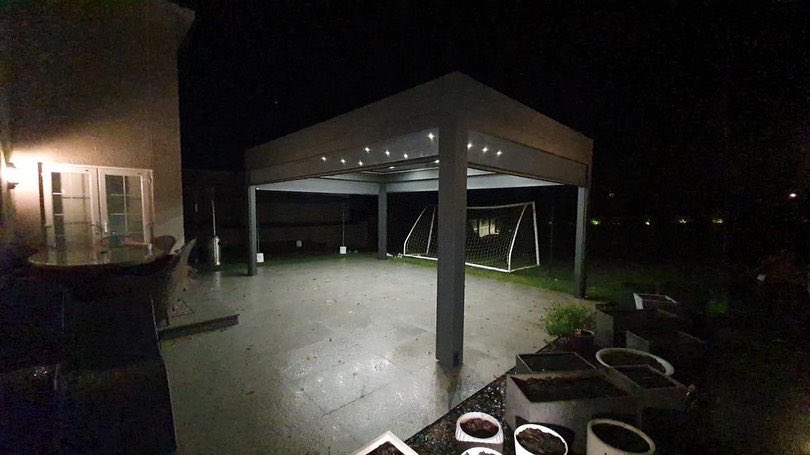 Another Iris from Lanai recently installed in Aberdeen.
 
6 metres by 4 metres with remote controlled blinds to all four elevations. With lights in the blades and heaters.

Please contact us on info@lanai-outdoor.co.uk with any enquiries.

#Lanai #Iris #OutDoorlife
