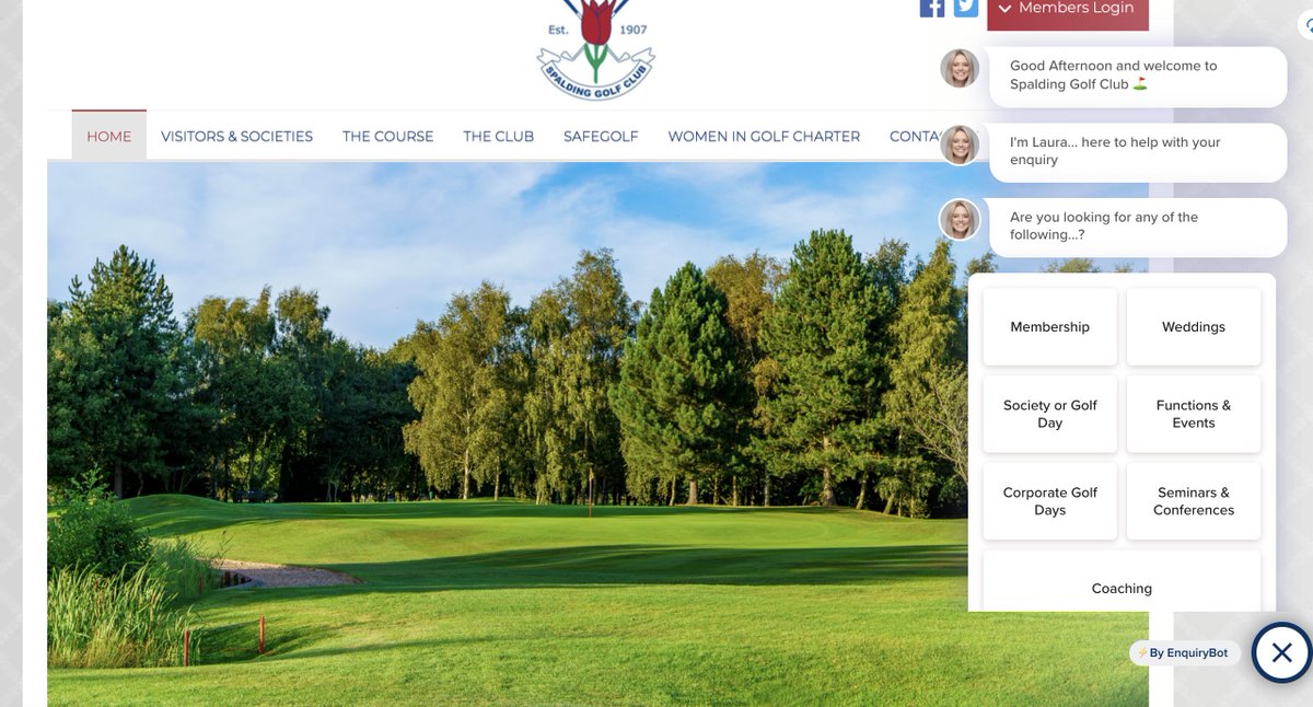 enquirybot's tweet photo. @Maria11_09 @RodSavage1 @GCMA @CoxmoorGC @GolfGenius @SymbioUK Thank you Maria!
I hope you enjoyed Adam's presentation, it was really great to be in attendance.  Hope to see an Enquirybot, like Laura below, on your website soon 👇 https://t.co/EMje3cyCrd