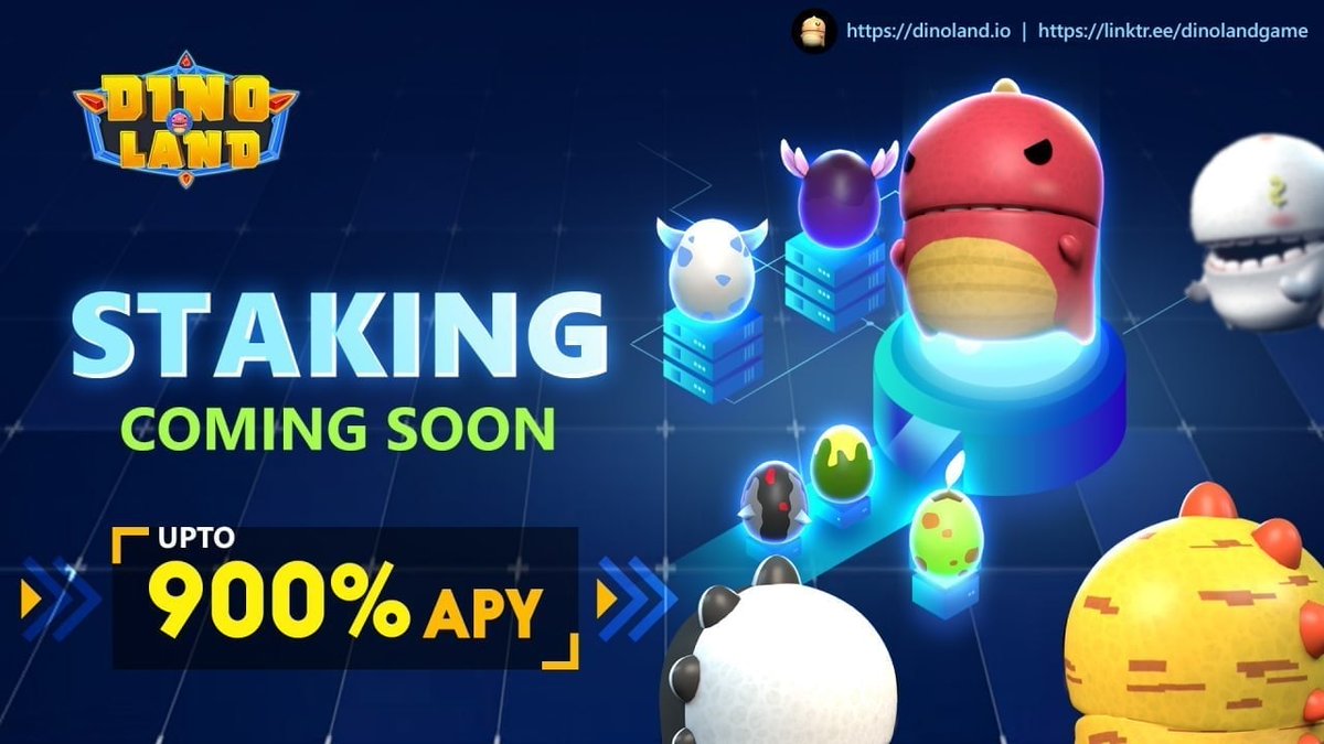 alanis_philip's tweet photo. ✨𝗗𝗜𝗡𝗢𝗟𝗔𝗡𝗗 𝗠𝗘𝗧𝗔𝗩𝗘𝗥𝗦𝗘✨

🔥AFTER THE AMAZING RESULT OF OUR IDO, Dinoland was offered chances by TOP INO LAUNCHPADS to organize special NFTs opening event.

💥 TGE
💥 Listing CEXs 
💥 Listing Pancake
💥 NFT Box Sale
💥 Testnet
💥 Staking &amp; More Big Things https://t.co/54T1N0lk7m