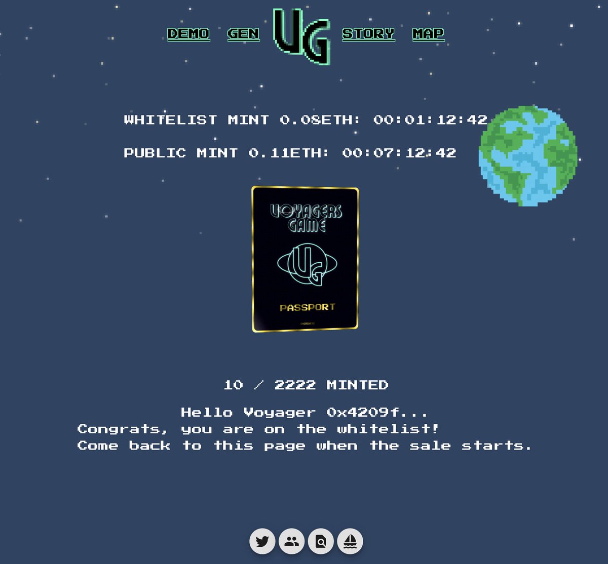 <a href="/VoyagersGame/">Voyagers Game</a> - VERY EXCITED - 1HR to go till mint!!!