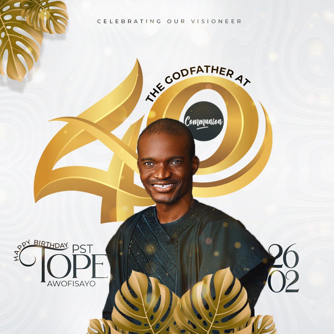 Happy birthday @topeawofisayo you’ve been a tremendous blessings to me and my upcoming family,

#thetopeawofisayo
#Godfatherat40