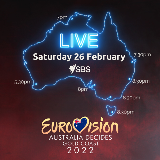 aussievisionnet's tweet photo. Look, we're preaching to the converted, but tune into #AusDecides tonight to see who Australia chooses as our Eurovision entry. Live on SBS or SBS On Demand (available internationally) at 8:30pm AEDT (10:30am CET) https://t.co/1yNKViHnvx https://t.co/KWvXydoJiQ