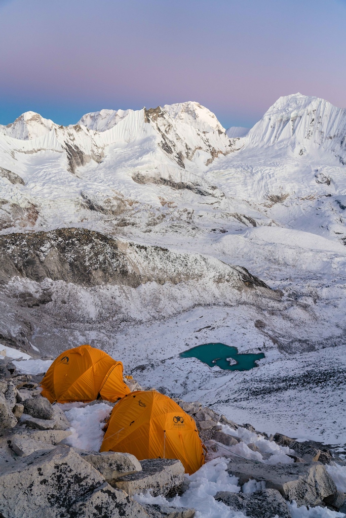 As you go to bed tonight on your comfy mattress, I hope you dream of sleeping on a cold, uncomfortable mountain with a rock jarring through your back. This place is what dreams are made of, albeit not as plush as a memory foam mattress. #Nepal #Himalayas #Mountaineering
