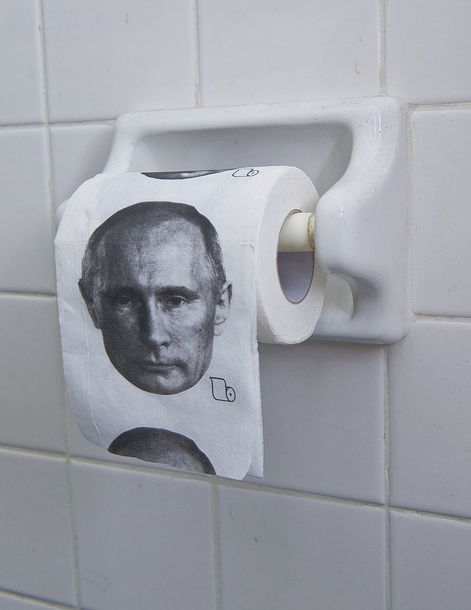 Now this is the toilet paper that should be flying off the shelves. 
#Ukraine #PutinIsaWarCriminal #StandWithUkriane #RussiaUkraine #fuckputin #gofuckyourself #Ukraine