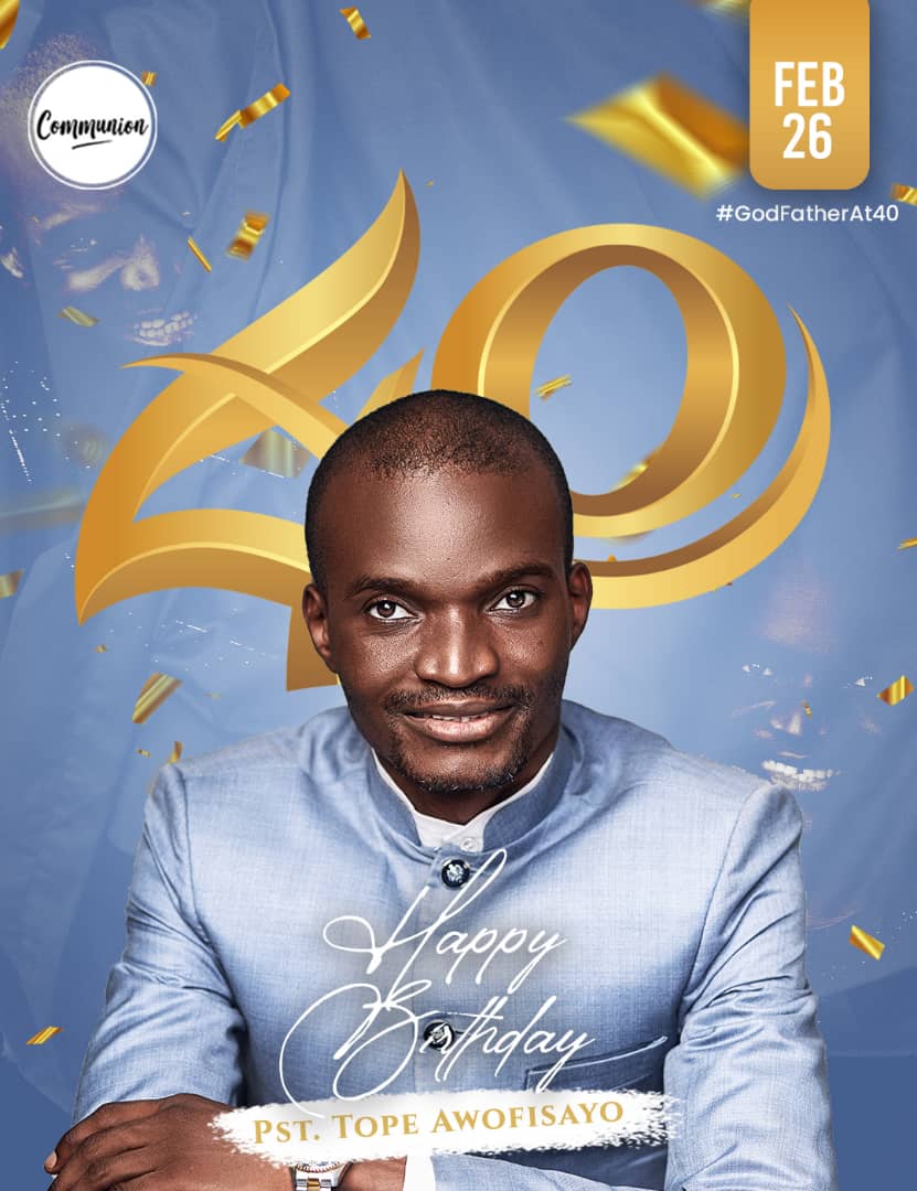 Happy birthday Pastor Tope Awofisayo 🥳
Thank you for being a blessing to me🤗
Cheers to an amazing year ahead 🥂
#thetopeawofisayo
#Godfatherat40