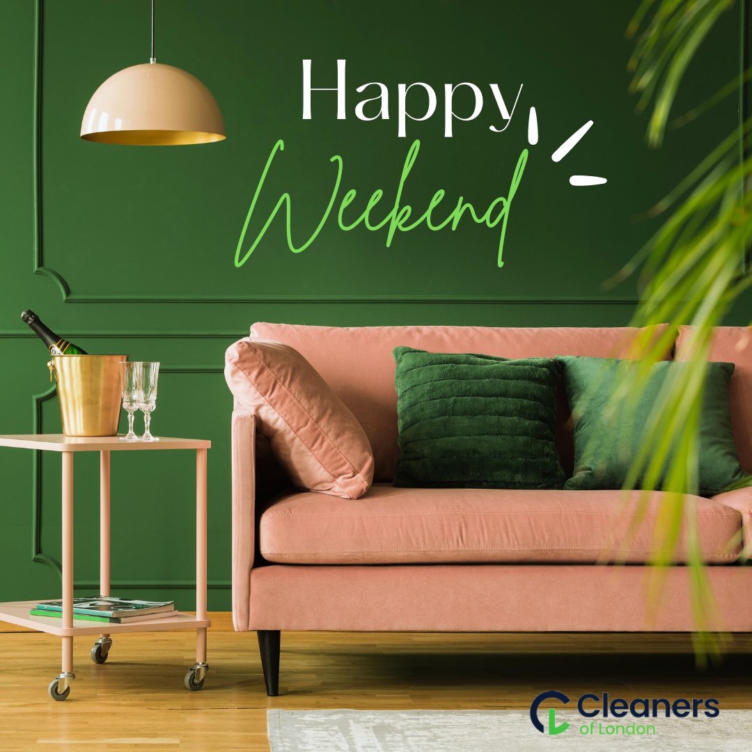 CleanersLDN's tweet photo. You deserve a break from the week.😍
Cheers for the weekend and enjoy your much-needed rest!🥂
#cleanersoflondon #cleaningservice #cleaningcompany #cleaners #london #oneoffcleaning #domesticcleaningservices #weeklycleaning #monthlycleaning #officecleaning #afterbuilderscleaning https://t.co/3nylLB5miv