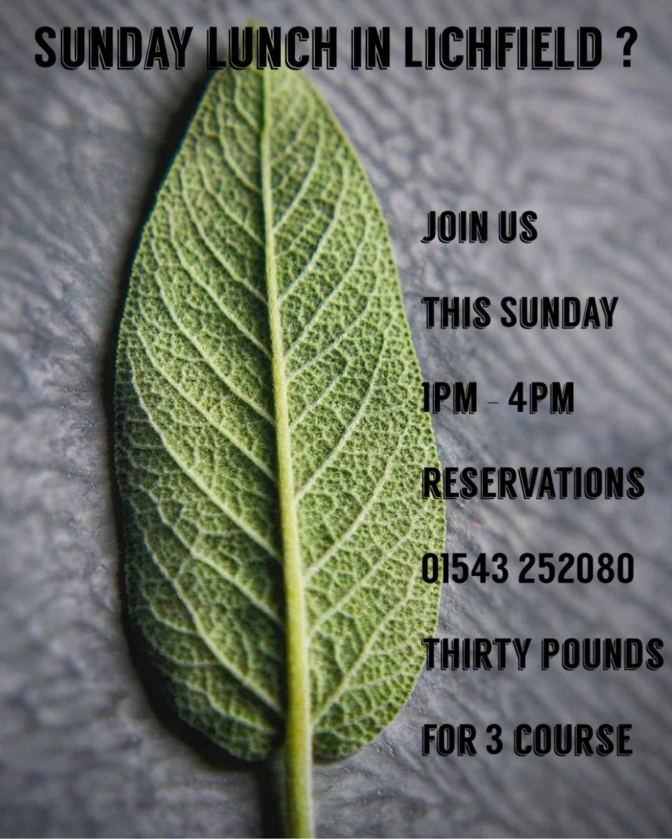 Looking for Sunday in Lichfield this Sunday? 
Usually St Johns is very much a Private Events Venue.
As we enter 2022 we also want to embrace Lichfield and have more public events, starting with a monthly Sunday Lunch on the last Sun of the month