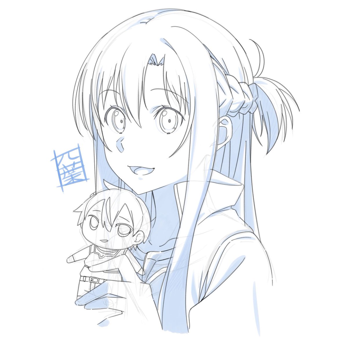 u_rd00's tweet photo. ���イコンリメイク中のアスナさん

ほら、だんだん雑に……😩 https://t.co/UCJEez3RQL