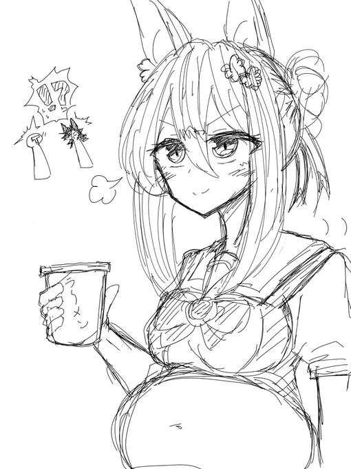 ウマ娘のホーム画面で太り気味ウマ娘が歩き回るようになったのでラーメンを食べ歩きするファインモーションがいつか来る…? 