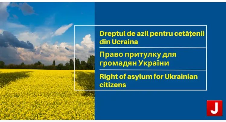 Travel_2Romania's tweet photo. Dreptul de azil pentru cetățenii din #Ucraina | Право притулку для громадян України | Right of asylum for Ukrainian citizens #Romania #UkraineUnderAttack #peoplesconvoy2022
https://t.co/oO9NTrAm28 https://t.co/MYqbVdqfvI