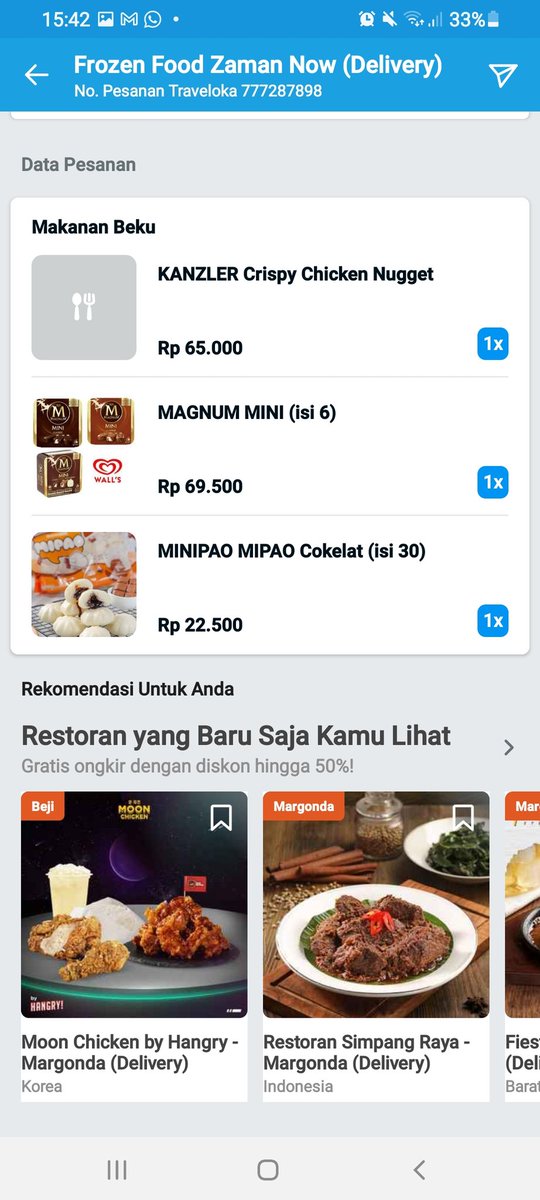 mayafw's tweet photo. Belanjaan favorit di Traveloka Mart adalah nugget ayam, donut 3D, daging ayam fillet, telur, minipau dan ada juga beras, dll masih banyak yang jadi favorit sampai kulkas penuh sama belanjaan traveloka Mart uhuuyy.. https://t.co/8HMlLh8PmK