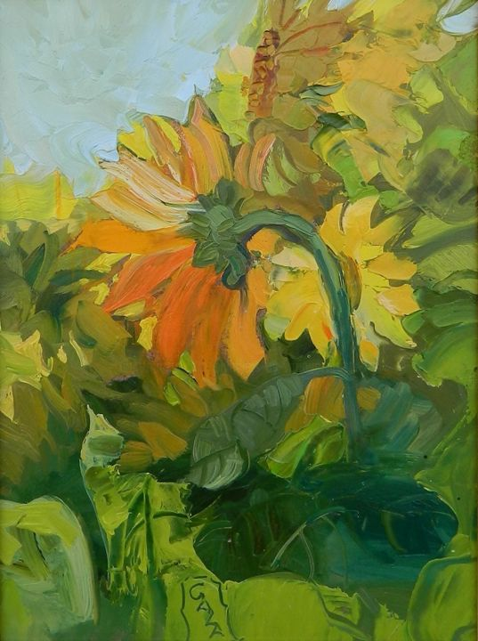 Sunflowers - by Ukrainian artist, Galina Chuprakova Kazakova

Sunflowers are the national flowers of Ukraine🌻