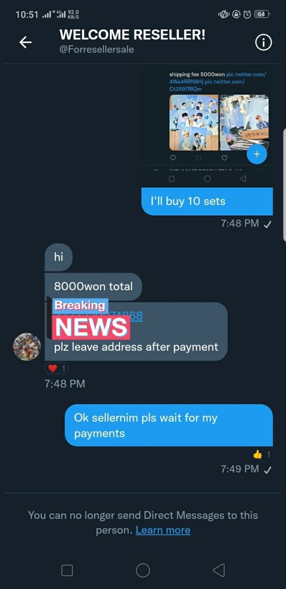 zzani17's tweet photo. SCAMMER!!

@Faye0313 
@faye_pacoma
@EnhypenSunoo121
they promised to buy but no pay even for 5hours. i blocked them but they insist i am scammer 
avoid. 

이계정 미친년이 산다고하고 돈 안내요
절대산다고접근하면차단하세요

#scammer #pcscammer #포카사기 #포토카드사기 #krscammer https://t.co/LD2tOV3nHk