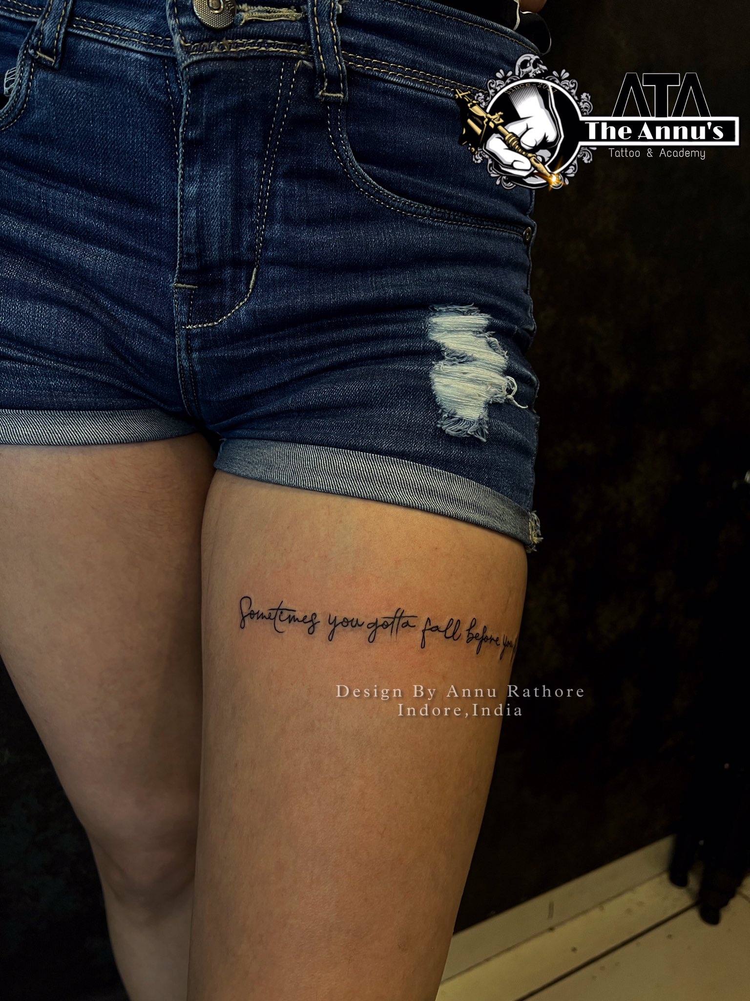 Meaningful Thigh Tattoos Quotes - Tattwords