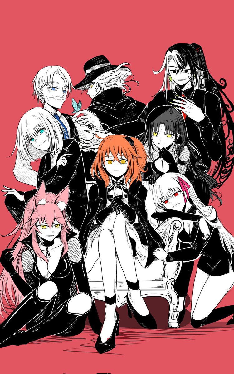 Fgo チーム混沌悪のマフィアパロイラスト Fgo チーム混沌悪のマフィアパロイラスト