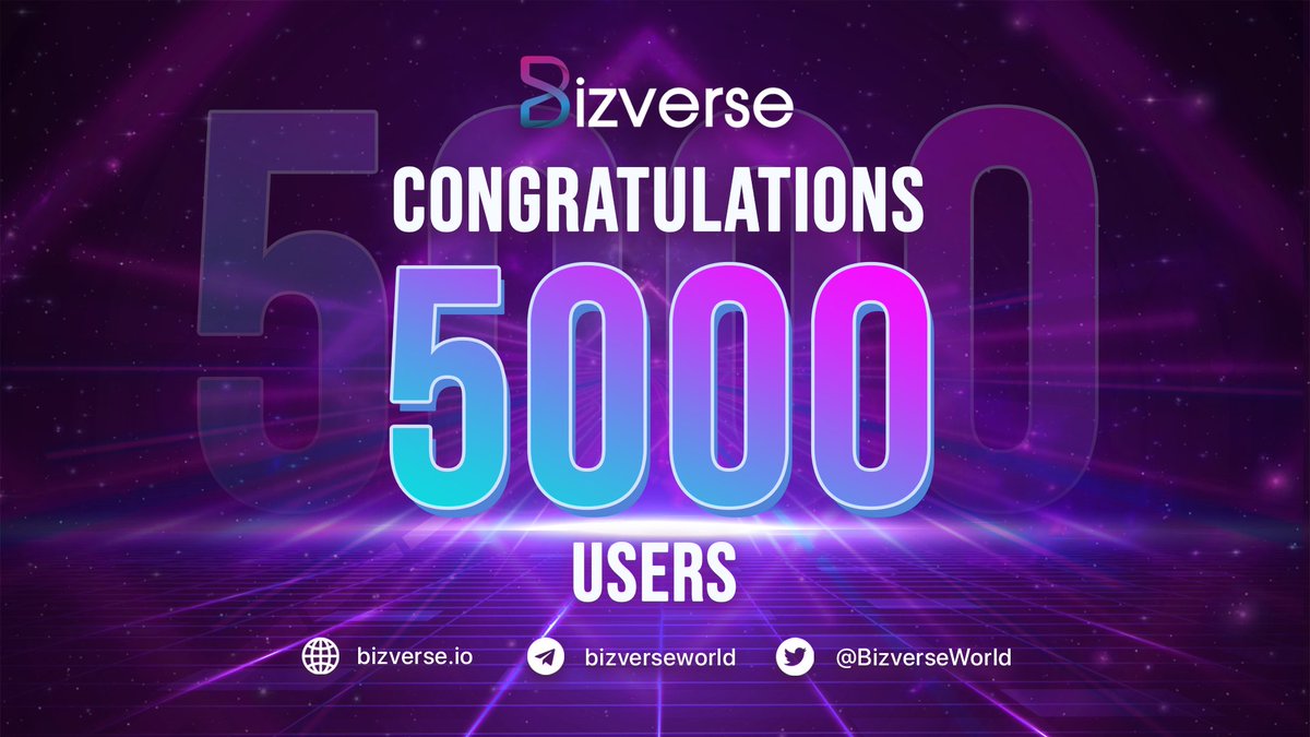 🎉Number speaks out for us! Bizverse World Beta Version has reached more than 5,000 hits in a short time.
#BIZVERSE #Bive #Metaverse #SocialFi #Crypto #DigitalTwin