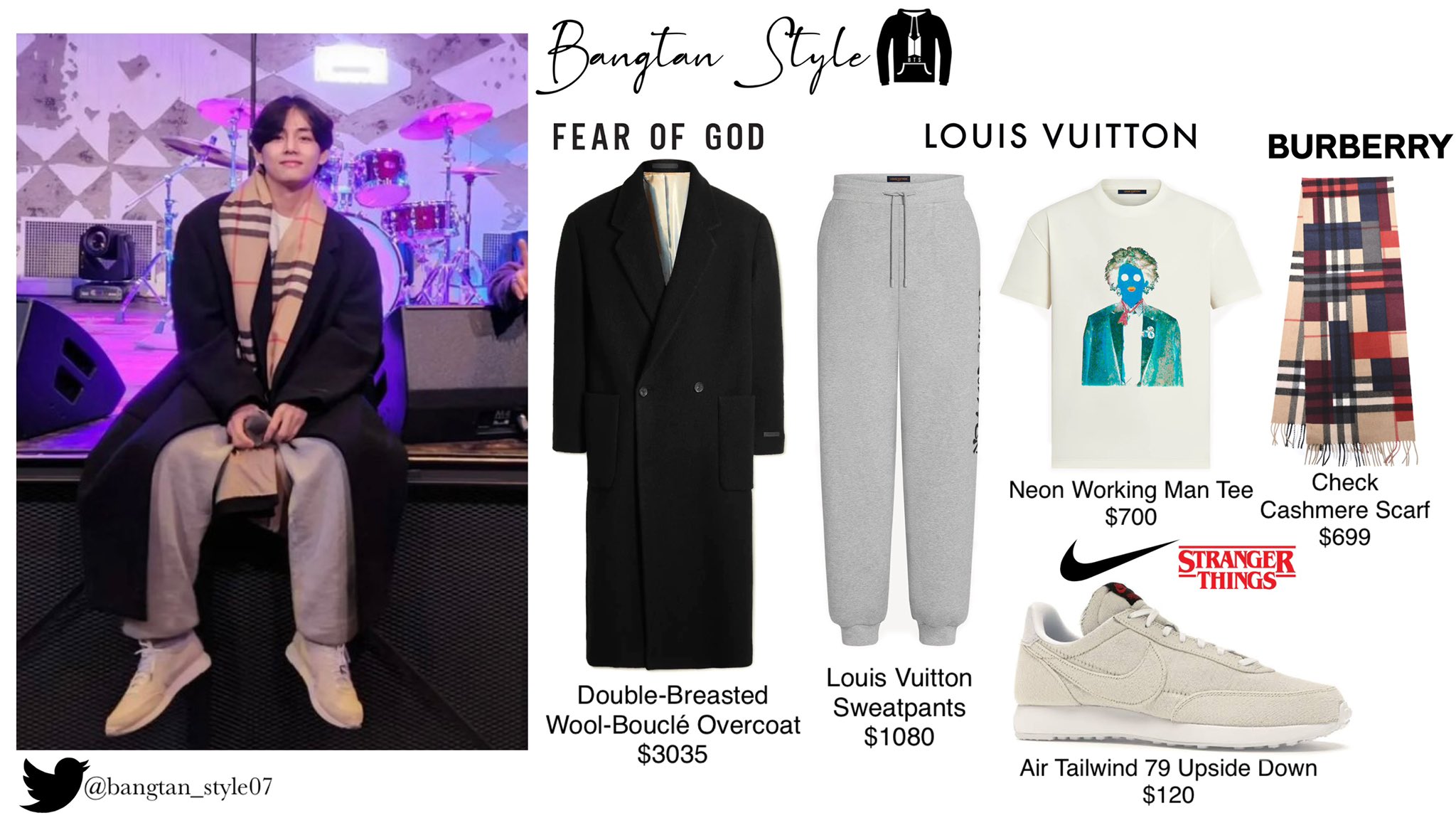 When BTS' V Made Us Drool Over His Layered Louis Vuitton Outfit