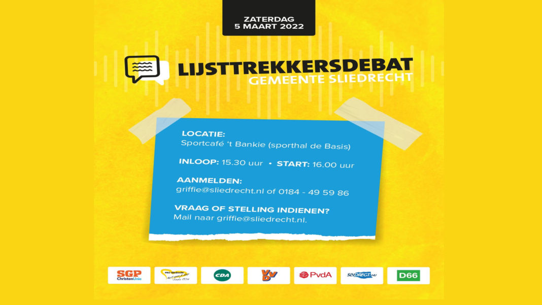 MerweRTV nieuws: 5 maart – Lijsttrekkersdebat in sportcafé ‘t Bankie (sporthal De Basis) Kun je er niet bij zijn? Luister live mee via MerweRTV. 

Ook de radioprogramma's komen deze dag live vanuit sportcafé 't Bankie 🎧
merwertv.nl/5-maart-lijstt…